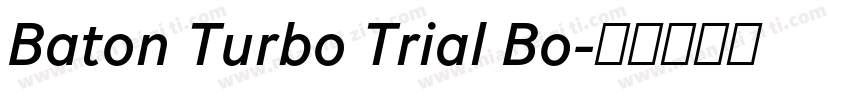 Baton Turbo Trial Bo字体转换